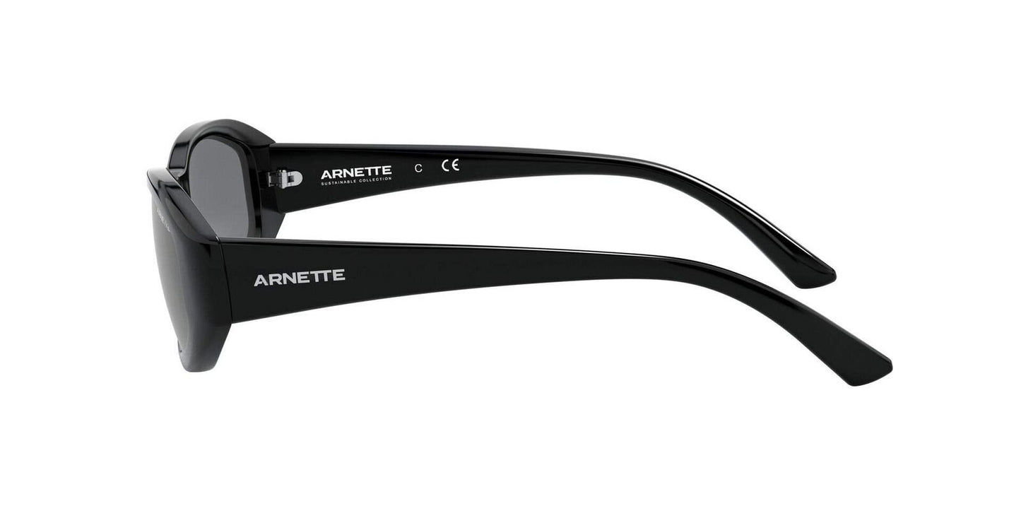 ARNETTE Men's AN4266 Lizard Oval Sunglasses, Black/Grey, 54 mm