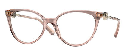 Versace VE3298B 5339 55mm Eyeglass Frame Transparent Pink w/Demo Lens