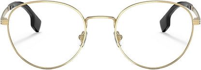 Versace VE 1279 1002 53mm Gold Metal Round Eyeglasses