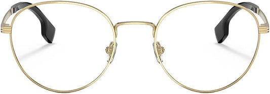 Versace VE 1279 1002 53mm Gold Metal Round Eyeglasses