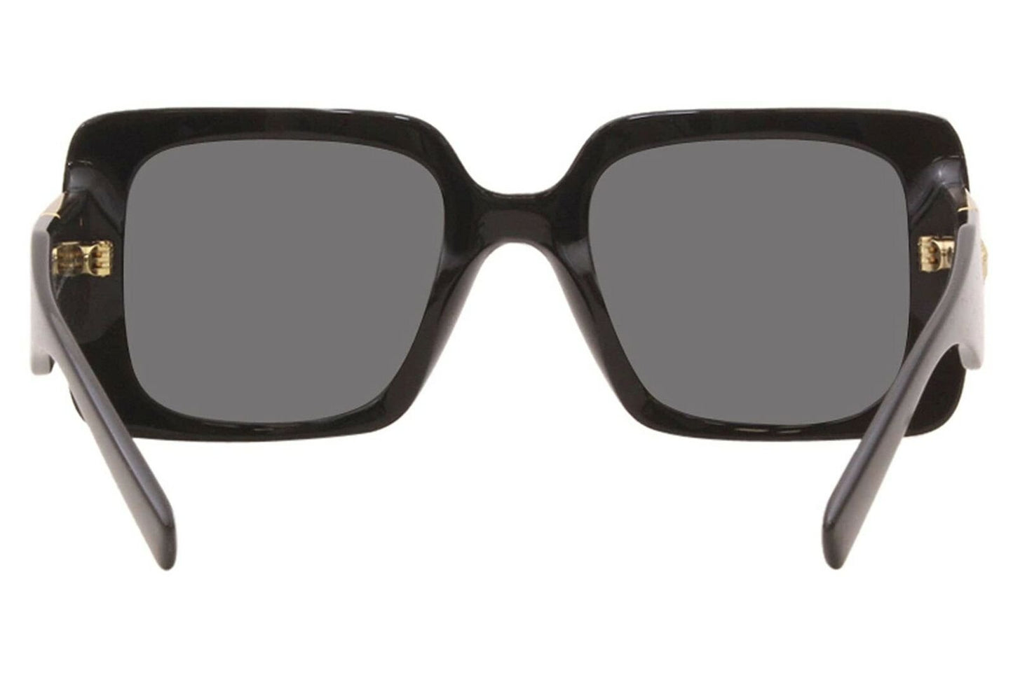 Versace VE 4405 GB1/87 Black Plastic Rectangle Sunglasses Grey Lens