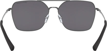 A|X ARMANI EXCHANGE Men's Ax2029s 60mm Square Polarized Sunglasses, Matte Dark Grey