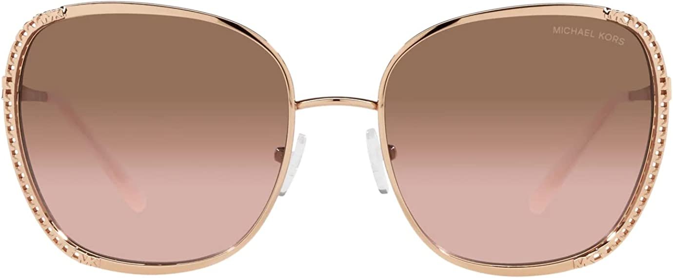 Michael Kors Amsterdam MK1090 110811 Rose Gold Sunglasses Pink Gradient Lens