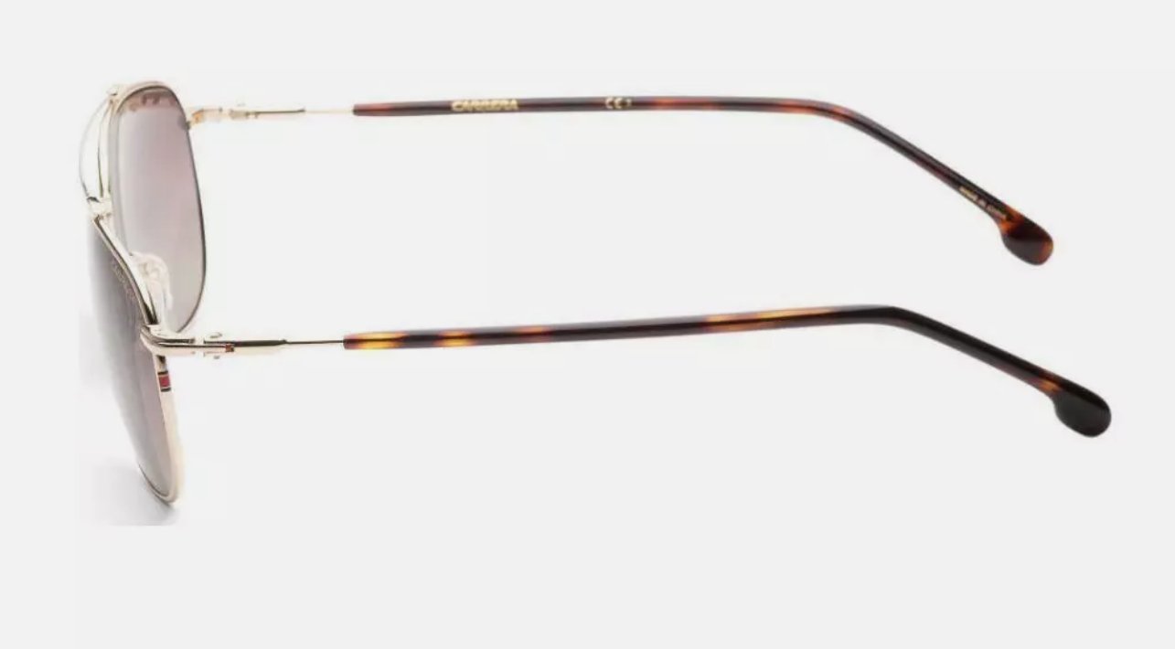 Carrera 224/S 06J 58mm Pilot Sunglasses, Gold/Brown Gradient