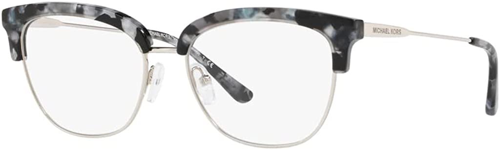 Michael Kors GALWAY MK3023 3214 52mm Eyeglass Frames Black Mosaic/Shiny Silver-ton