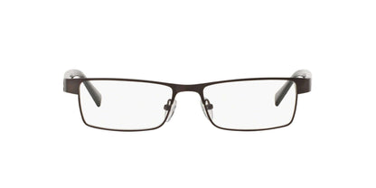 A|X ARMANI EXCHANGE Men's AX1009 6037 53mm Rectangular Eyewear Frames, Matte Brown/Demo Lens,