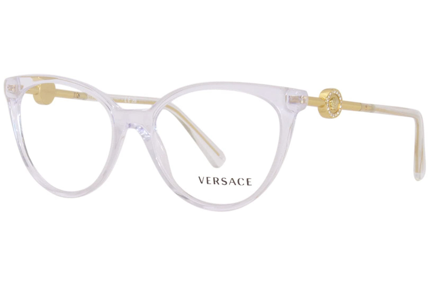 Versace VE3298B - 148 Eyeglass Frame CRYSTAL w/DEMO LENS 55mm