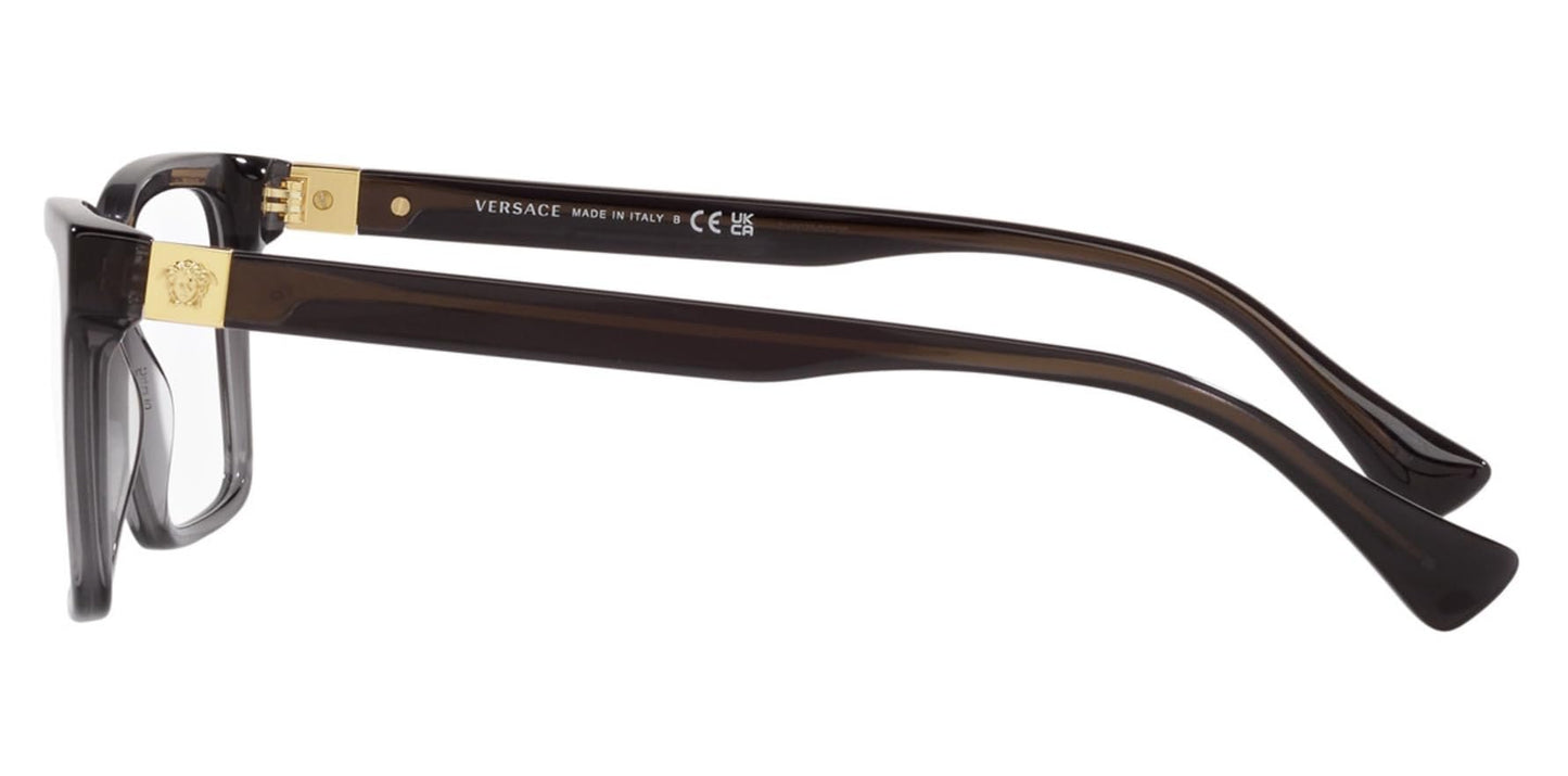 Versace VE3328 5389 56mm Eyeglass Frame TRANSPARENT GREY w/DEMO LENS