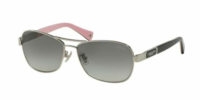 Coach Sunglasses - Caroline / Frame: Silver Lens: Grey Gradient 0HC7012