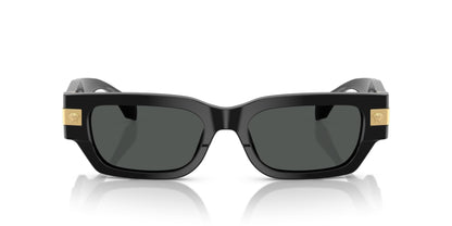 Versace 0VE4465 GB1/87 53mm Man Sunglasses Black Frame, Dark Grey Lenses, 53MM