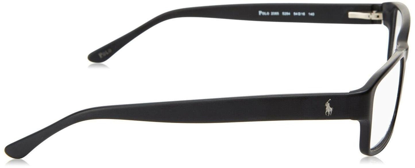 Polo Men's PH2065 5284 Matte Black Rectangle Eyeglasses 54mm