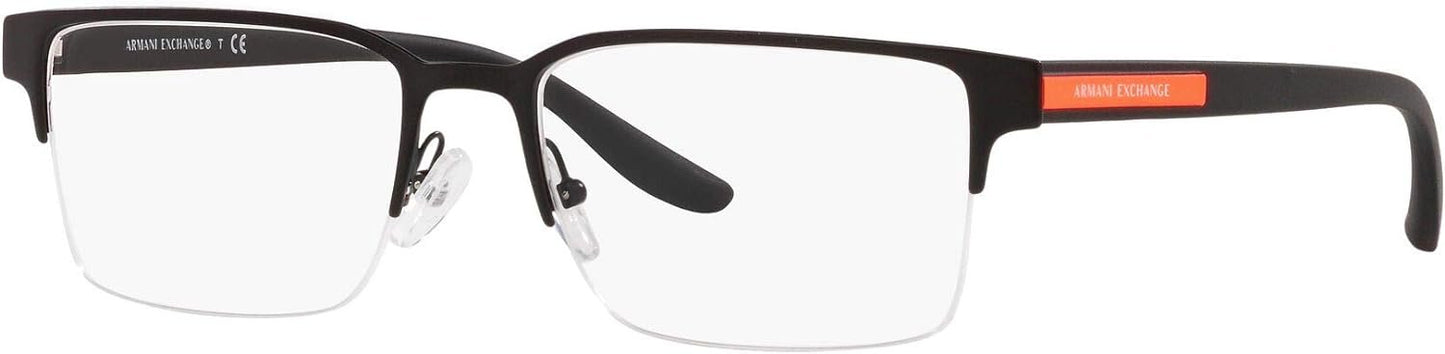 A｜X ARMANI EXCHANGE Men's AX1046 6000 55mm Rectangular Eyewear Frames