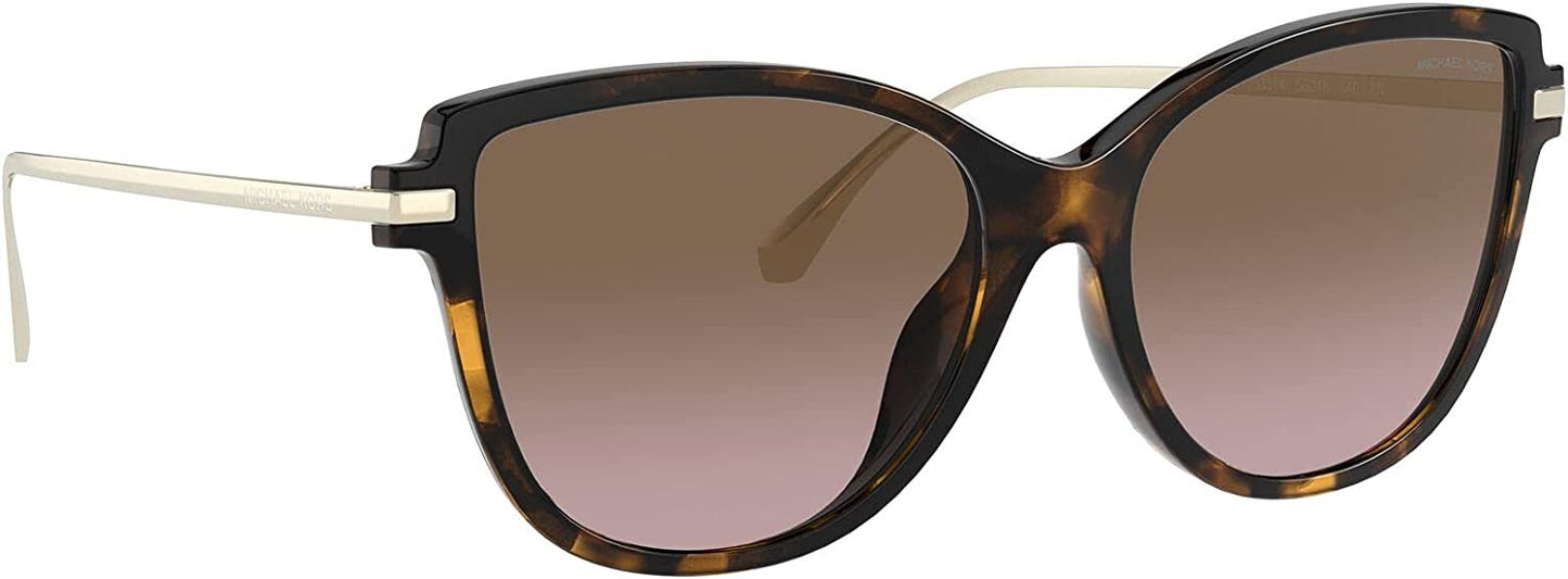 Michael Kors MK2130U Sorrento Dark Tortoise/Brown Rose Gradient Sunglasses