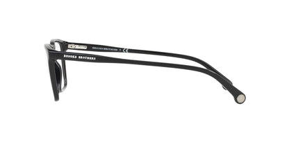 Brooks Brothers Men's BB2037 6000 57mm Square Eyewear Frames, Black/Demo Lens,