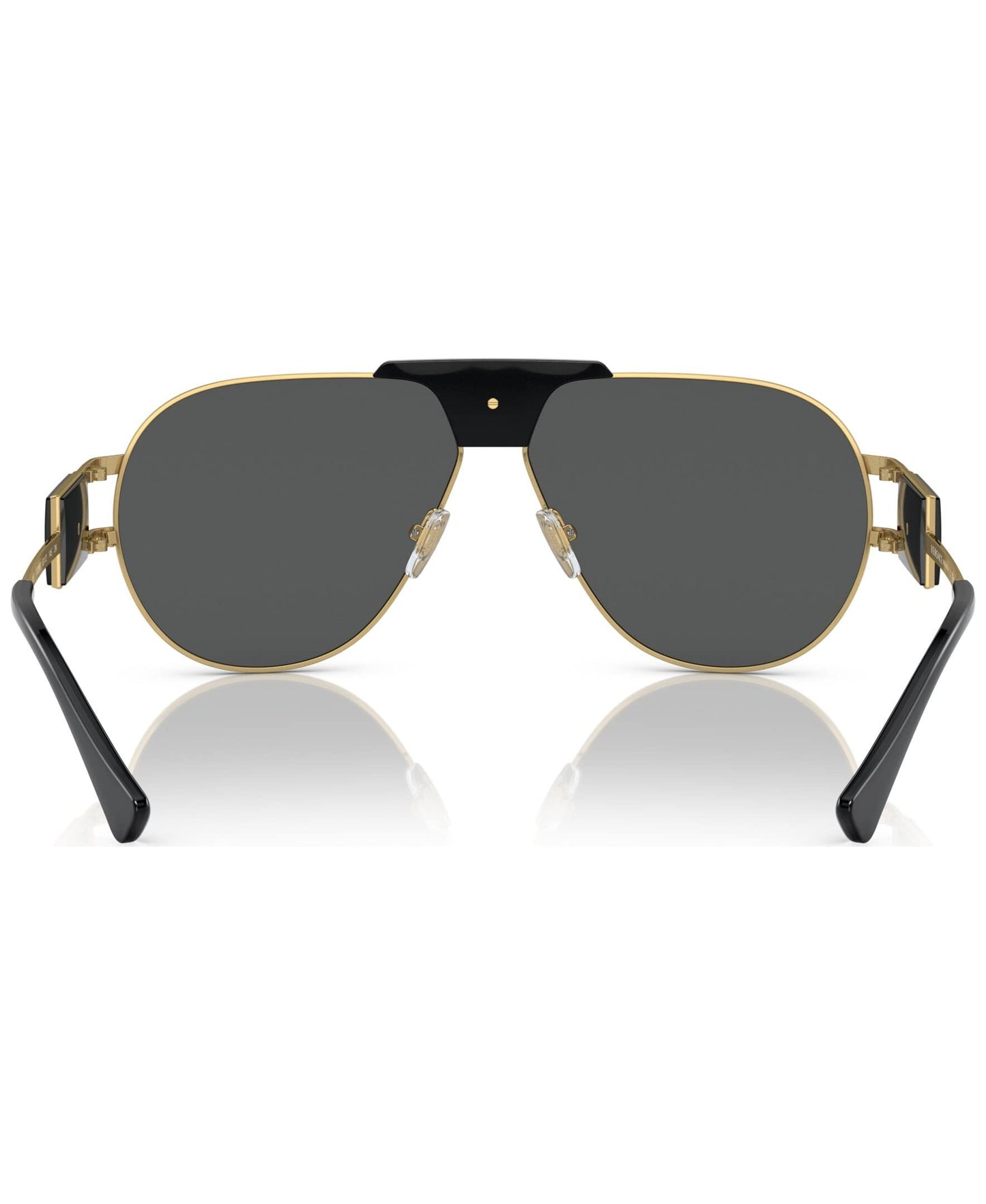 Versace 0VE2252 100287 63m Man Sunglasses Gold Frame, Dark Grey Lenses, 63MM