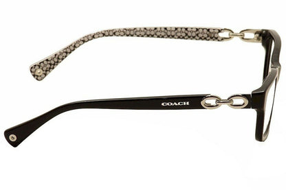 Coach Women's HC6052 Eyeglasses Black/Black White Sig C 54mm