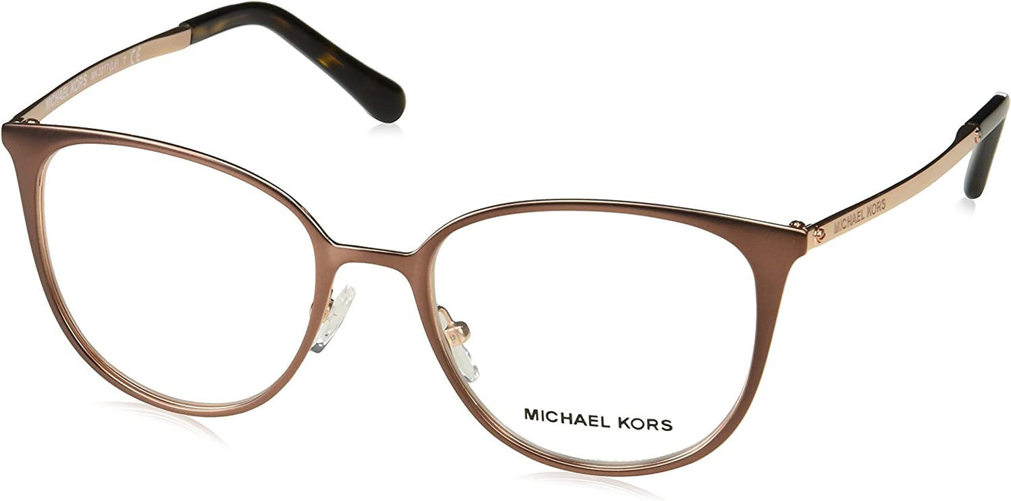 Michael Kors LIL MK3017 Eyeglass Frames 1188-51 - Satin Brown/rose Gold-tone