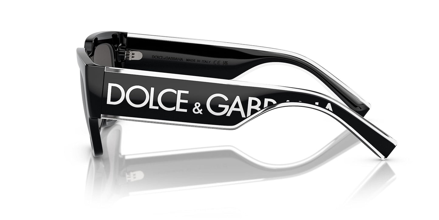 Dolce & Gabbana DG6184 501/87 52mm Sunglasses BLACK w/DARK GREY