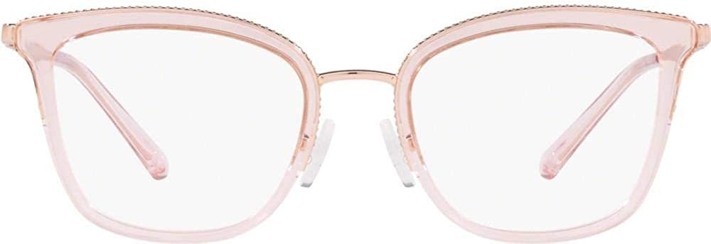 Michael Kors MK3032-3417 51mm Eyeglass Frame COCONUT GROVE ROSE GOLD/PINK TRANSPARE w/DEMO LENS