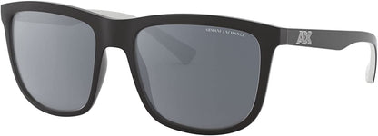 A|X ARMANI EXCHANGE Men's AX4093S 8078Z3 56mm Polarized Square Sunglasses
