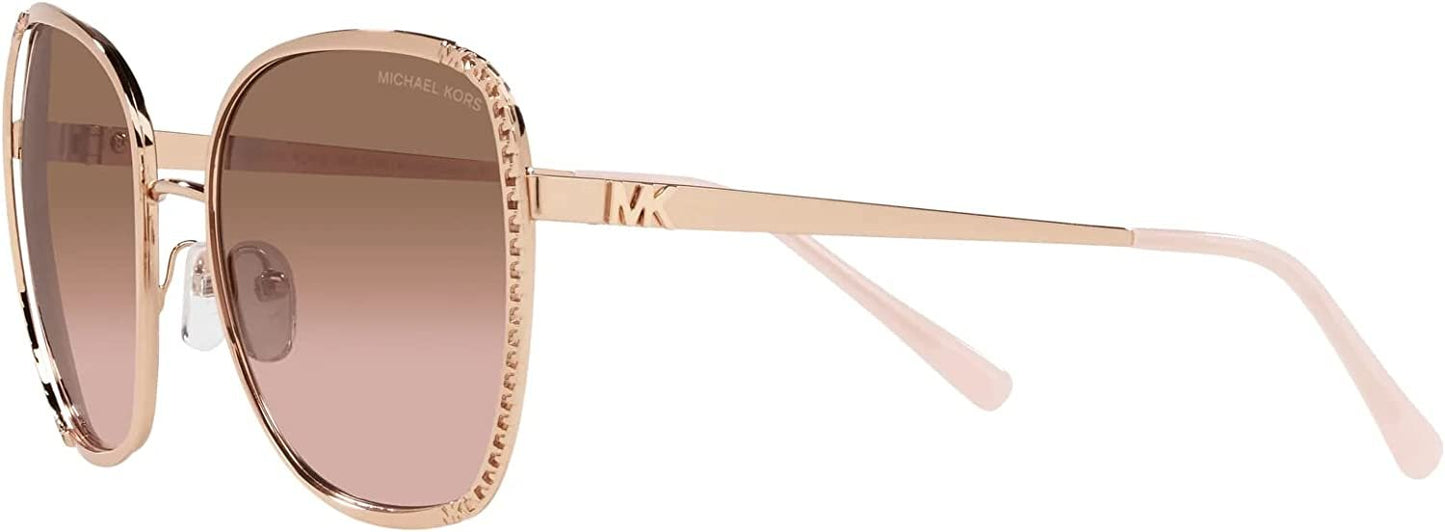 Michael Kors Amsterdam MK1090 110811 Rose Gold Sunglasses Pink Gradient Lens