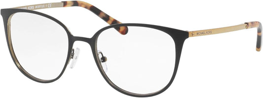 Michael Kors MK 3017 1187 MATTE BLACK/GOLD-TONE, 51/18/140 Eyeglasses