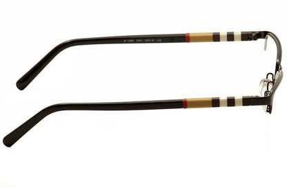 Burberry 0BE1282 1001 Black Palladium Metal Semi-Rimless Eyeglasses 55mm