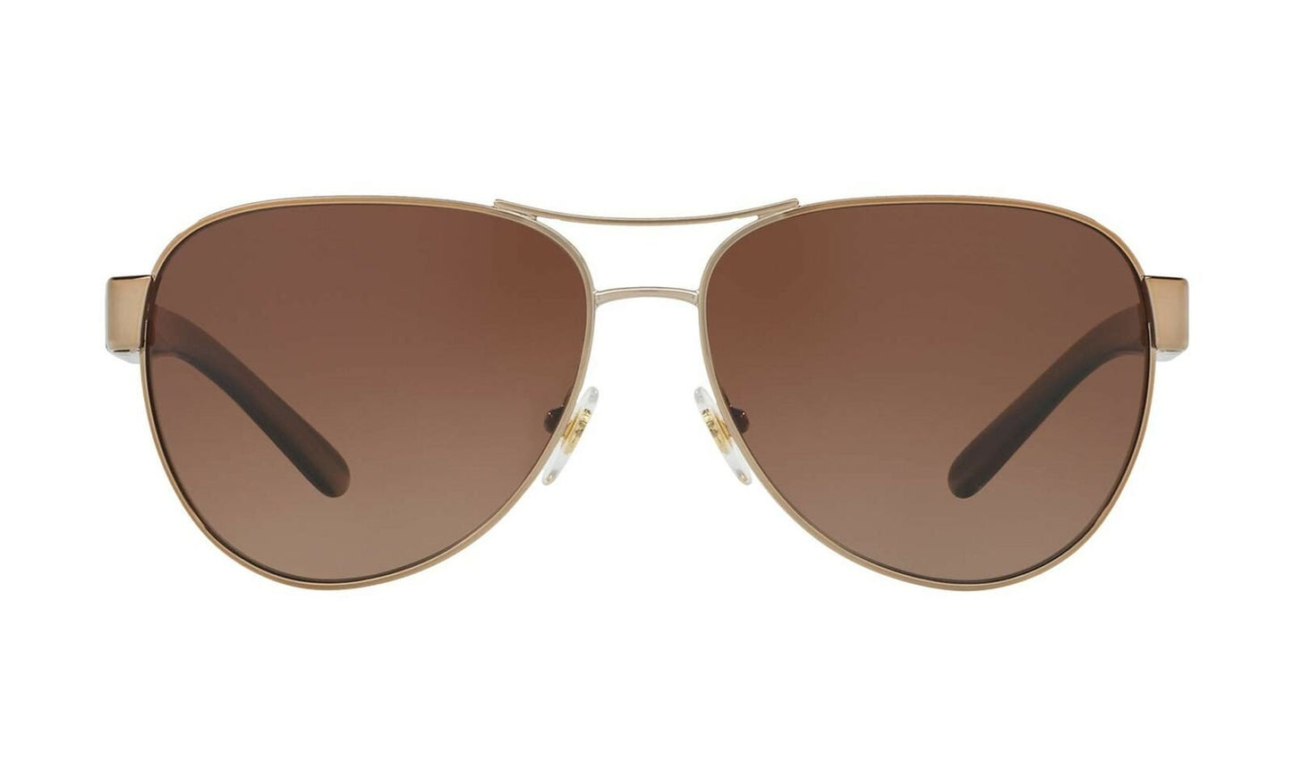 Tory Burch Women's 0TY6051 Light Gold/Olive Horn/Brown Gradient Polarized