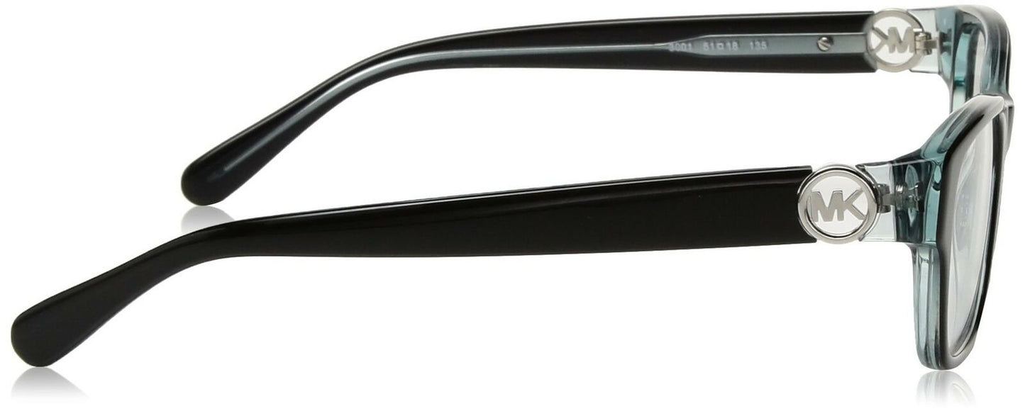 Michael Kors Ravenna Women's MK 8001 3001 Black On Blue Crystal Eyeglasses