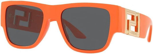 VERSACE VE4403 534887 Orange Square Rectangle Men's 57 mm Sunglasses