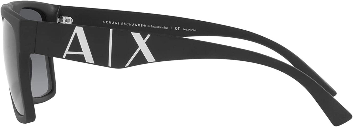 A|X ARMANI EXCHANGE Men's Ax4113S 8078T3 Polarized Rectangular Sunglasses