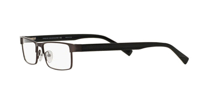 A|X ARMANI EXCHANGE Men's AX1009 6037 53mm Rectangular Eyewear Frames, Matte Brown/Demo Lens,