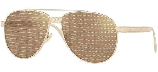 Versace VE2209 Pale Gold/Brown Versace/Silver/Gold Sunglasses