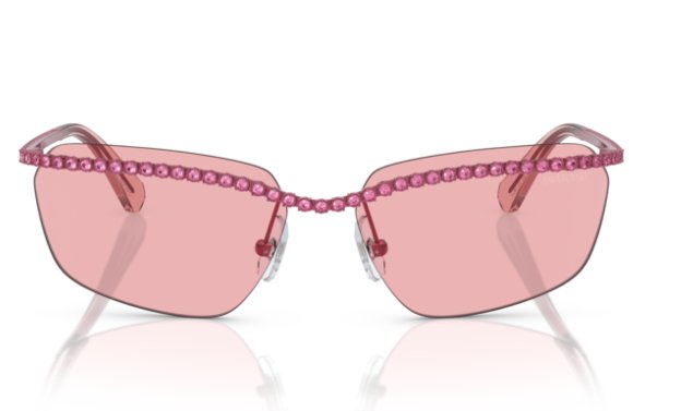 SWAROVSKI Women's Sk7001 401284 64mm Rectangular Sunglasses