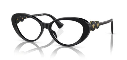 Versace VE 3331U GB1 55mm Black Eyeglasses