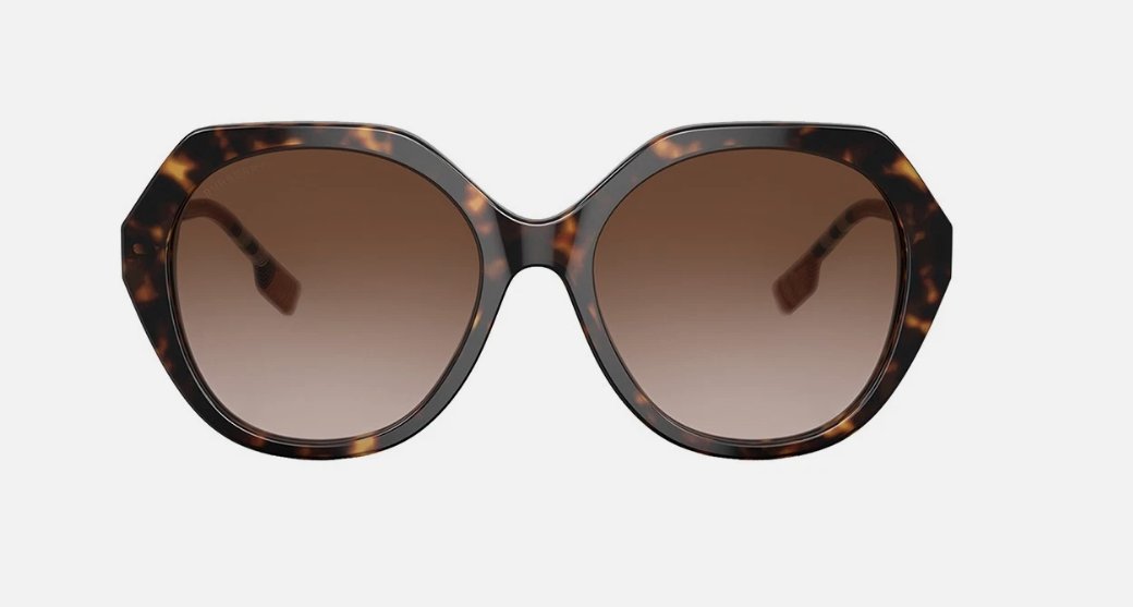 BURBERRY BE4375 401713 55mm Dark Havana Sunglasses