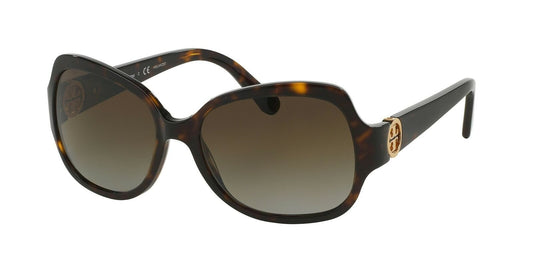 Tory Burch Women's Polarized Dark Tortoise Sunglasses, 0TY7059 1378T5