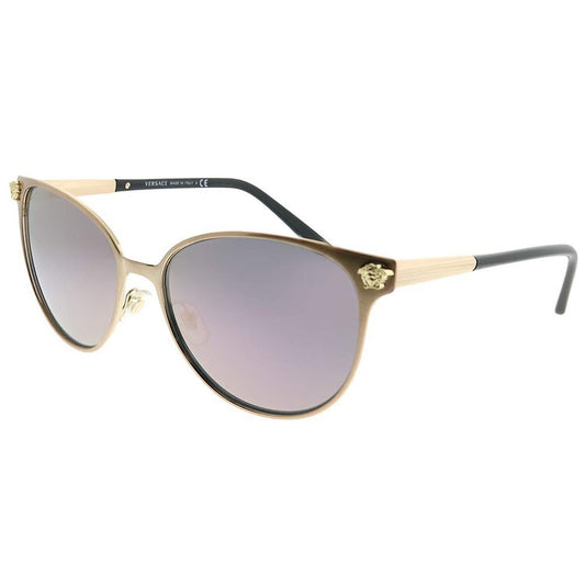 Versace Womens Sunglasses Gold/Pink Metal - Non-Polarized - 57mm