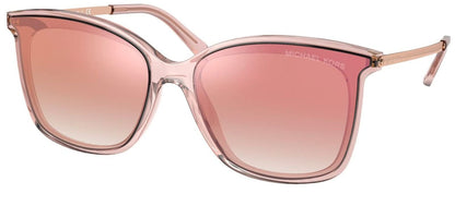 Michael Kors Sunglasses Pink Transparent Frame,Pink Gradient Mirror Lenses 2079U