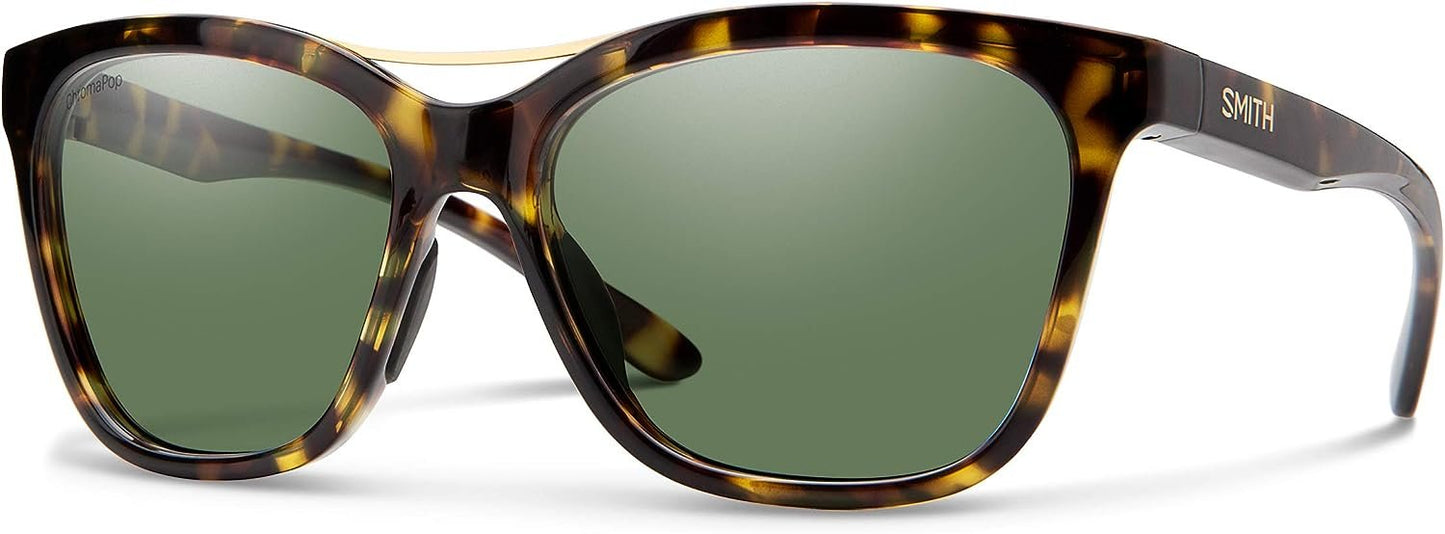 Smith Cavalier Vintage Tortoise ChromaPop Grey Green Sunglasses