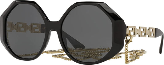 Versace Women's VE4395-534587 Fashion 59mm Black Sunglasses