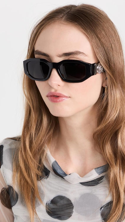 VERSACE VE4361 542287 Black Dark Grey 53mm Sunglasses