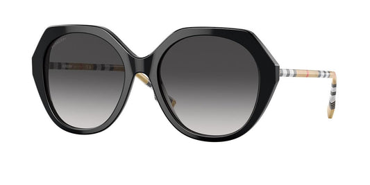 BURBERRY Sunglasses BE 4375 38538G 55mm Vanessa Black Grey Gradient
