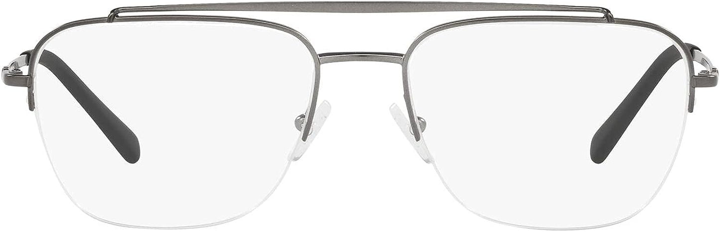 A|X ARMANI EXCHANGE Men's AX1049 6003 55mm Eyewear Frames, Matte Gunmetal/Demo Lens