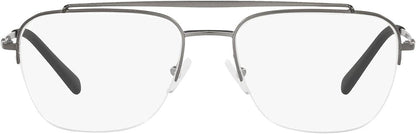 A|X ARMANI EXCHANGE Men's AX1049 6003 55mm Eyewear Frames, Matte Gunmetal/Demo Lens