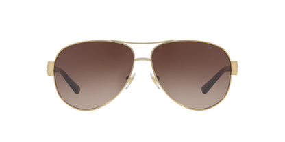 Tory Burch TY6057 324013 60mm Gold Frame Dark Brown Gradient Sunglasses
