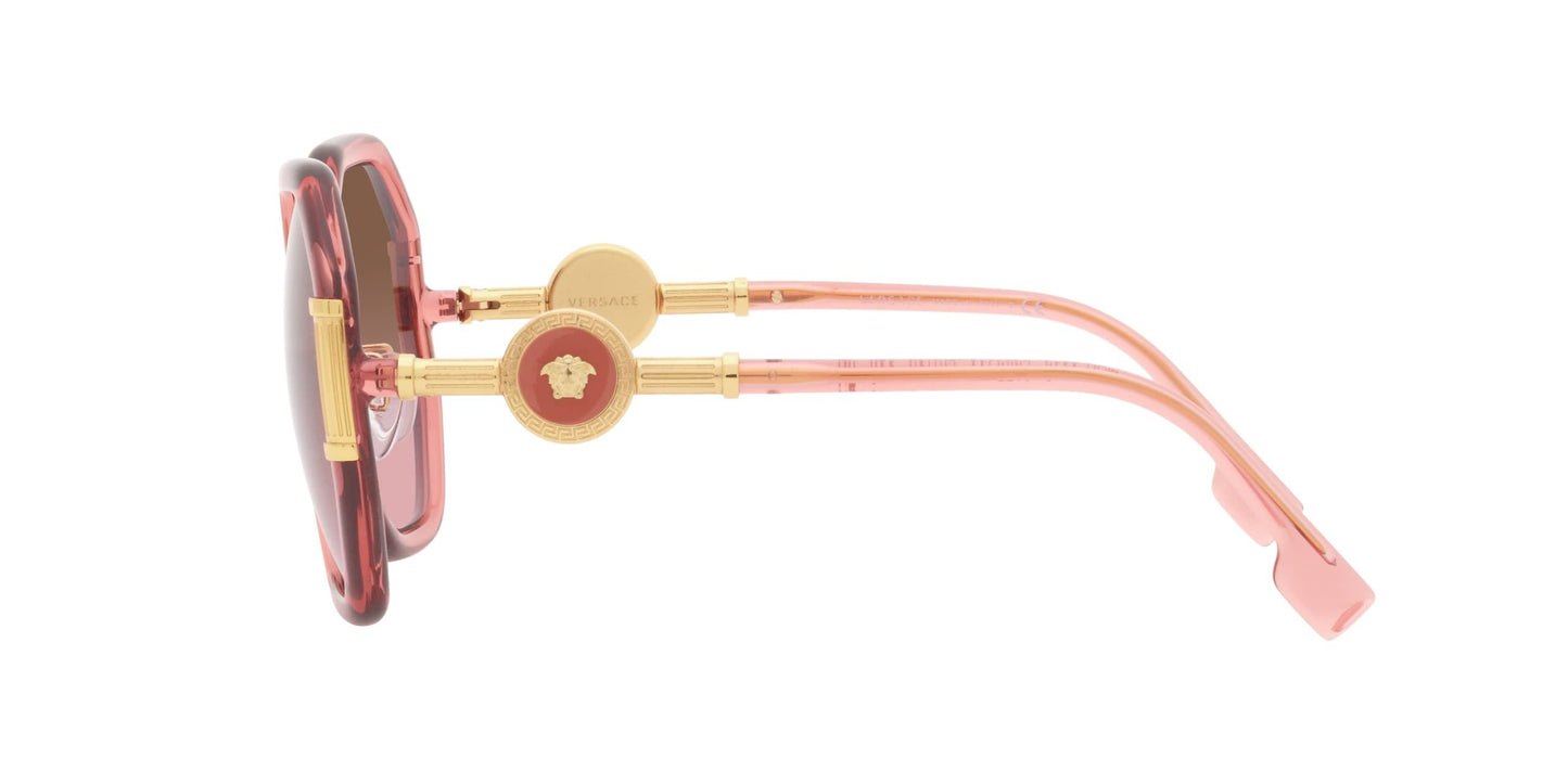 Versace VE4413 532214 60mm Transparent Pink Sunglasses