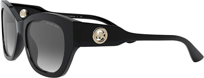 Michael Kors MK2119 30058G 53mm Palermo Square Black/Dark Grey Sunglasses