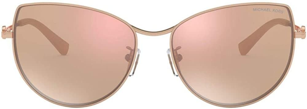 Michael Kors 58 mm La Paz Cat Eye Metal Sunglasses MK1062 Rose Gold/Rose Gold Mirror One Size