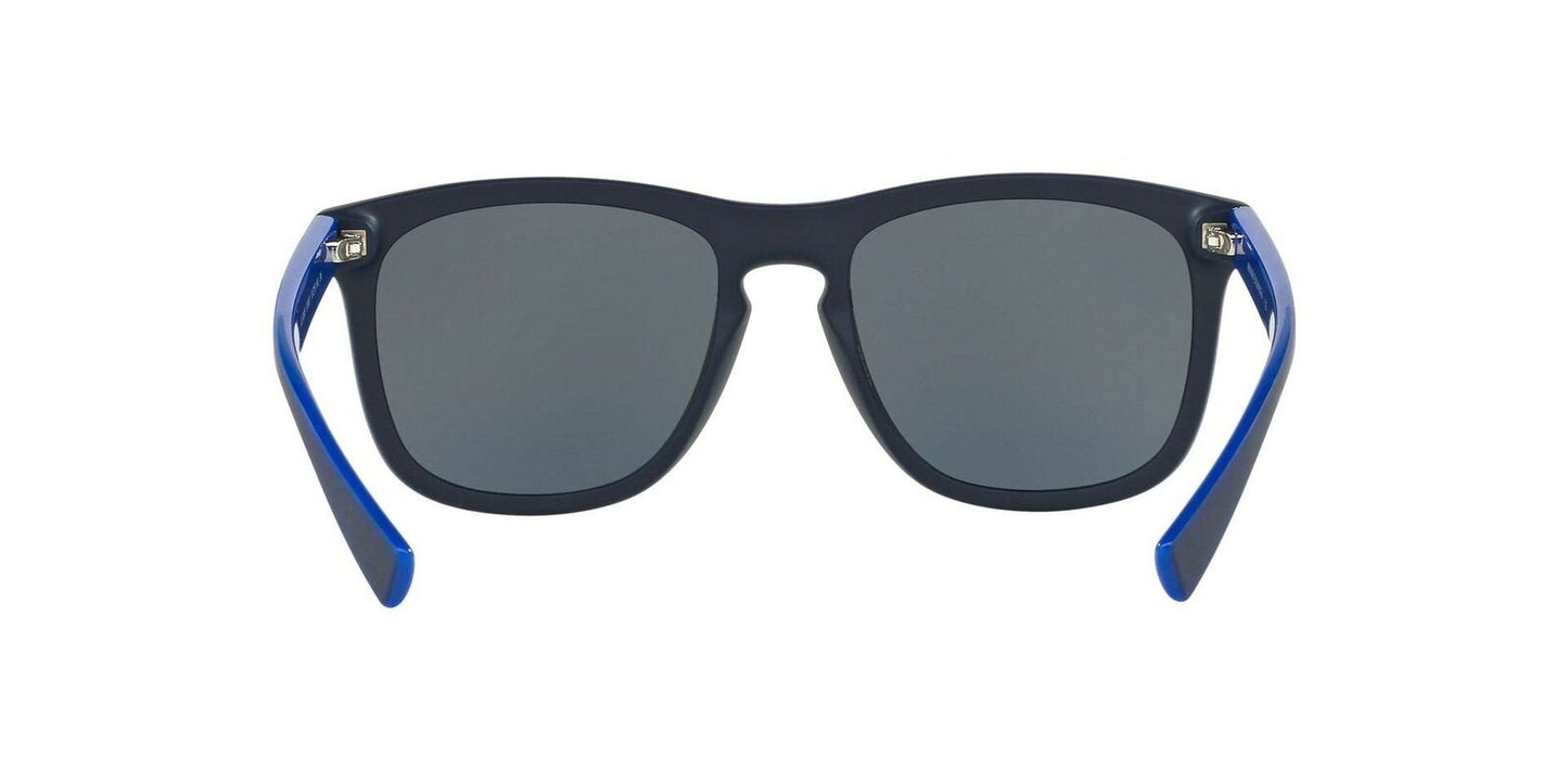 AX Armani Exchange mens Ax4058s Sunglasses, Matte Dark Blue/Grey, 55 mm